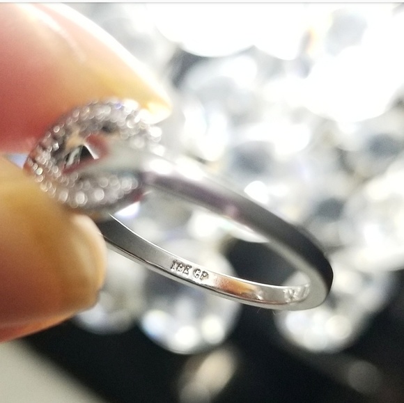 🔥LAST 1🔥18K WHITE GOLD PLATED SIMULATED DIAMOND - Picture 7 of 9